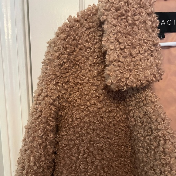 SHACI Faux Fur Oversized Teddy Jacket - Picture 8 of 9